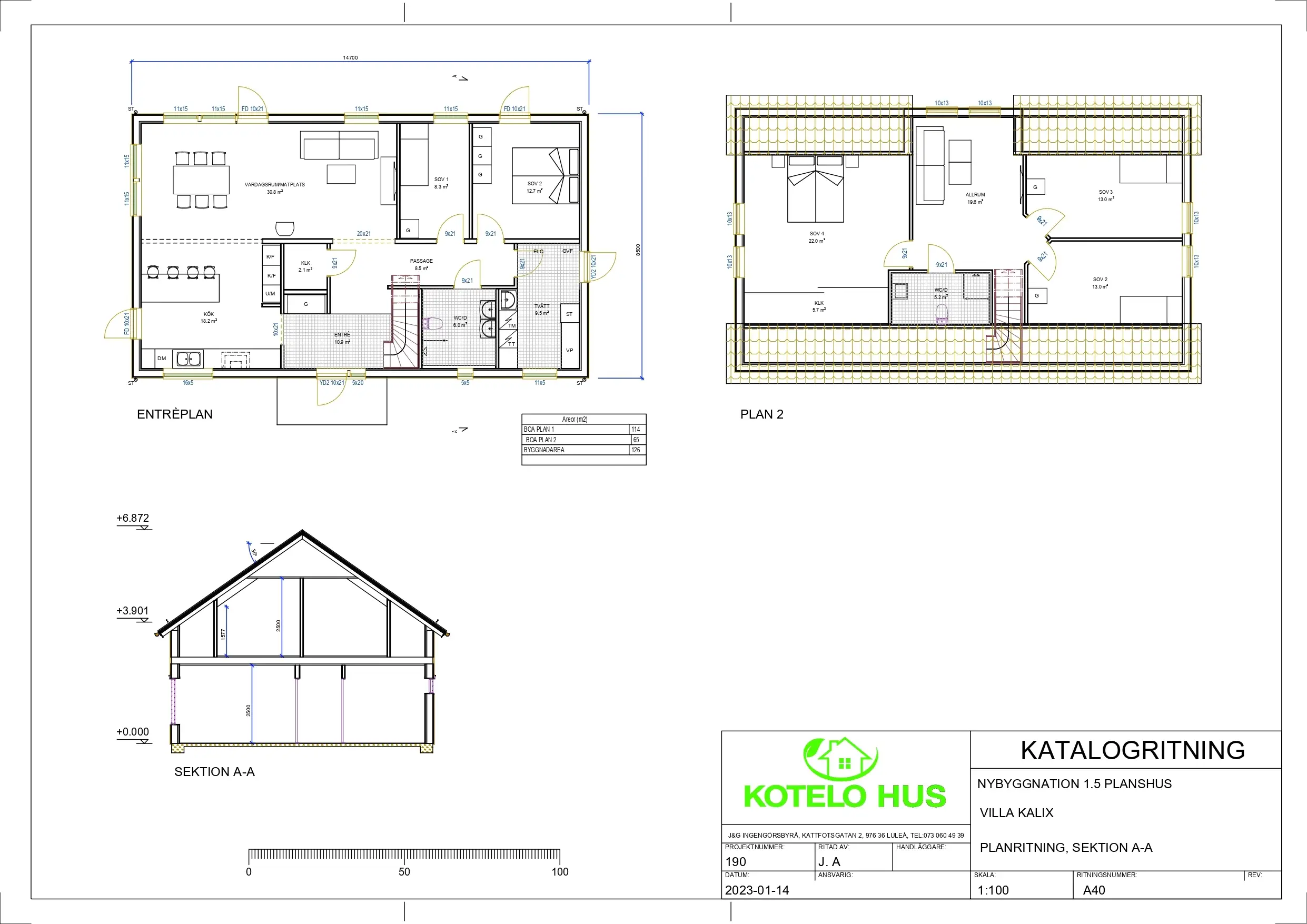 PLANRITNING-SEKTION-A-A-VILLA-KALIX
