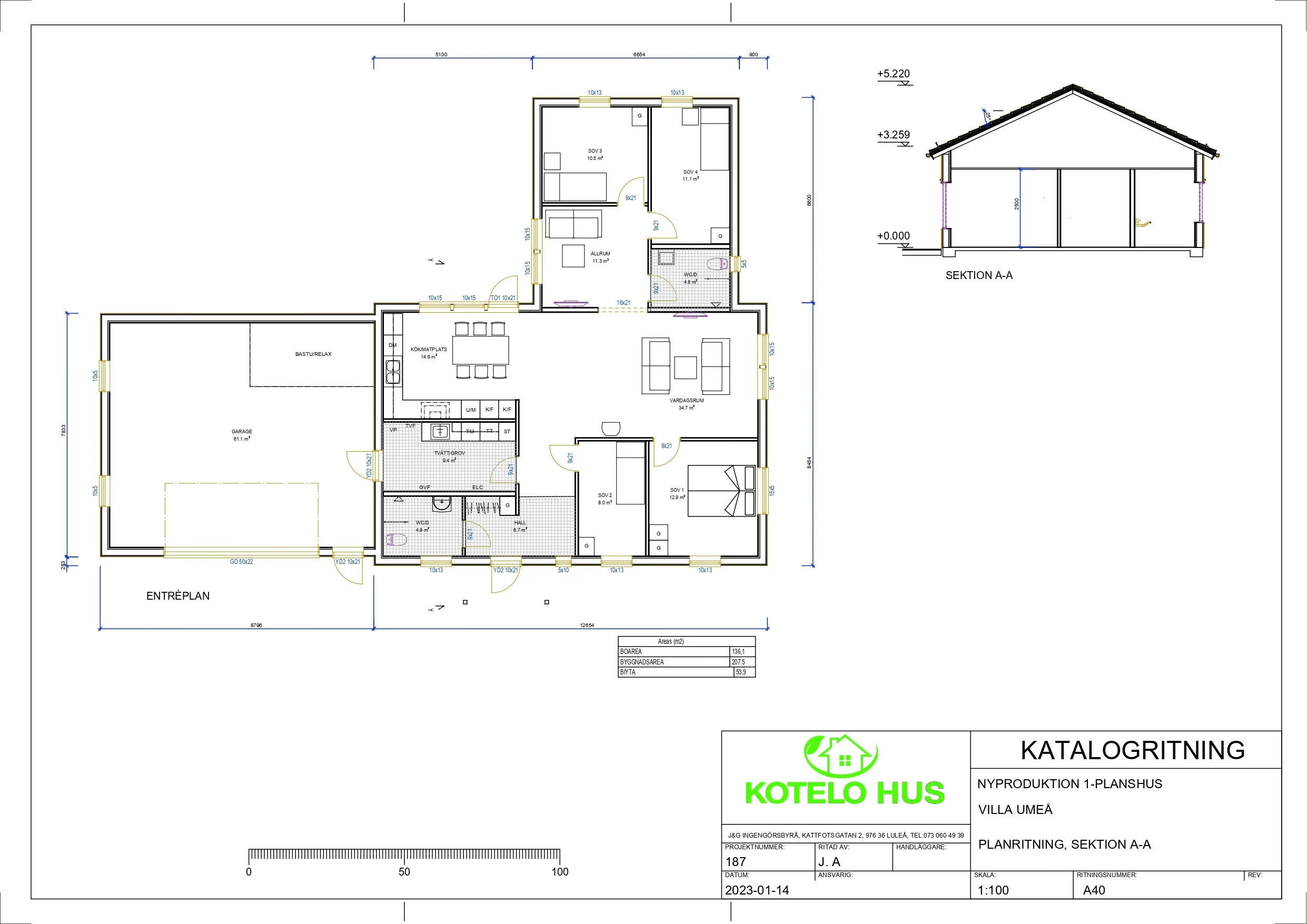 PLANRITNING-SEKTION-A-A-VILLA-UMEÅ