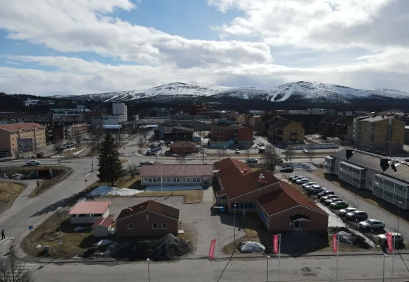 Stinsen 6, Klockljungsvägen 1 Gällivare-banner