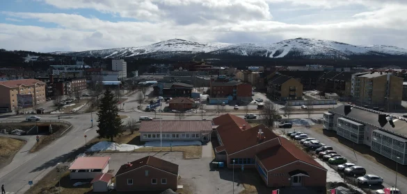 Stinsen 6, Klockljungsvägen 1 Gällivare-banner